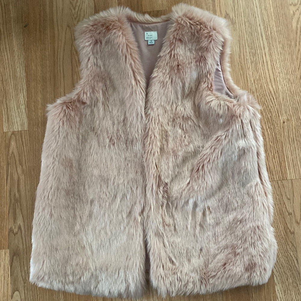 A New Day Pink Faux Fur Vest